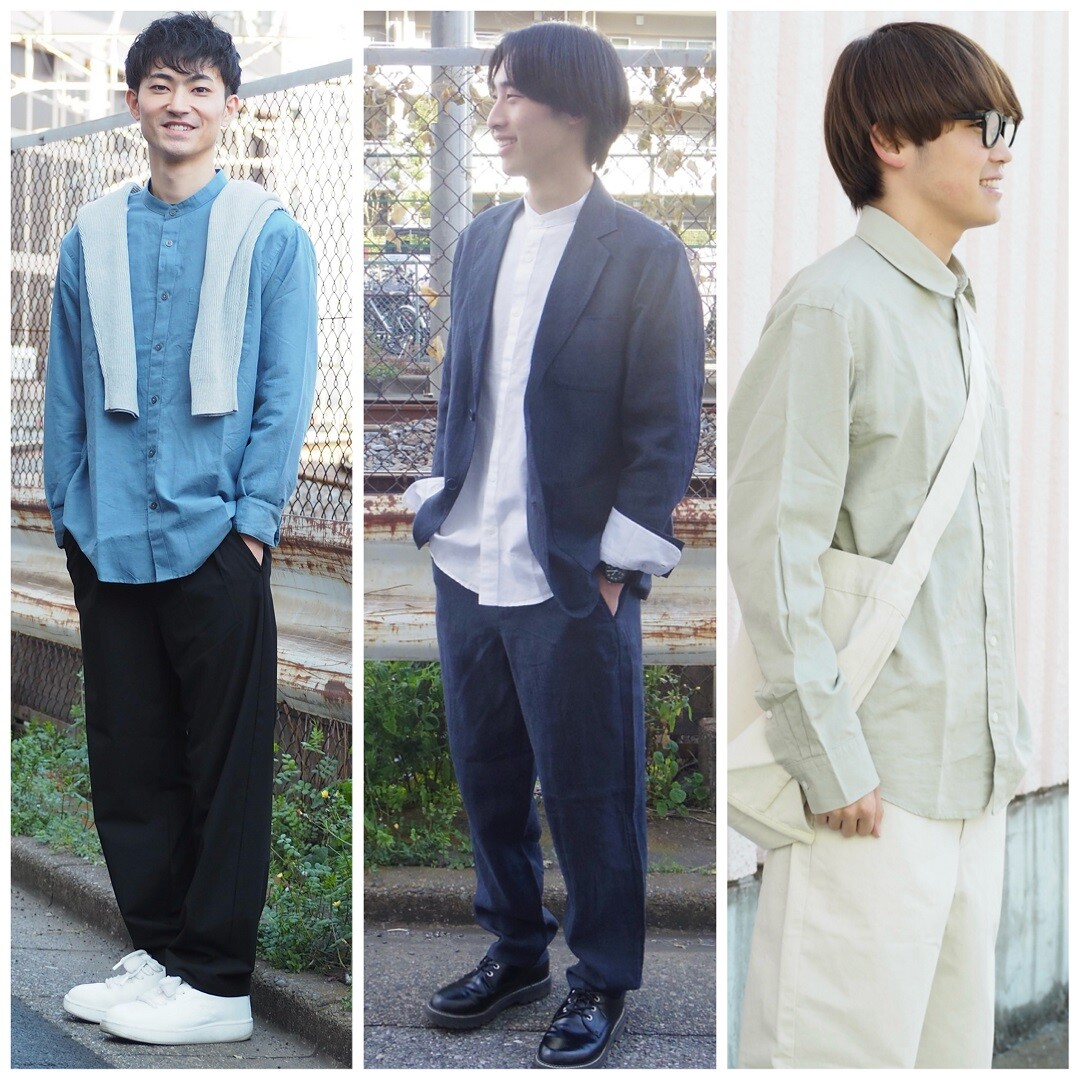 kmrii シャツ　試着のみダグ無し美品 リネンとヘンプで春支度〜紳士服編〜 | 無印良品 | ショップブログ