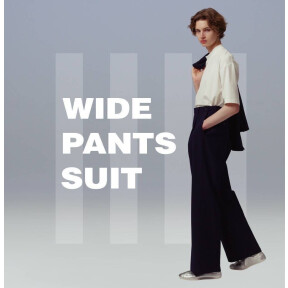 【ビジカジスタイルの新たなスタンダード｜WIDE PANTS SUIT】
